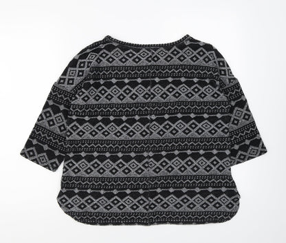 Womens UK Size 10 NEXT Black Pullover Jumper