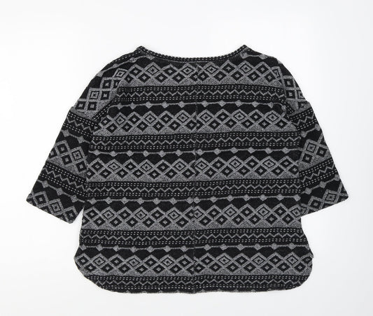 Womens UK Size 10 NEXT Black Pullover Jumper