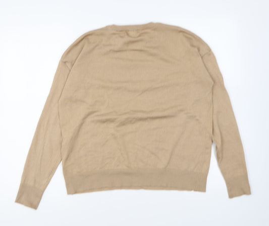 Womens UK Size S New Look Beige Pullover Jumper