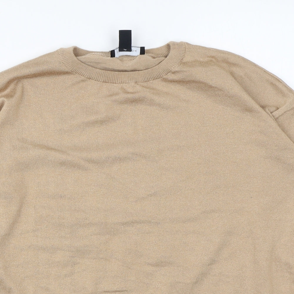 Womens UK Size S New Look Beige Pullover Jumper