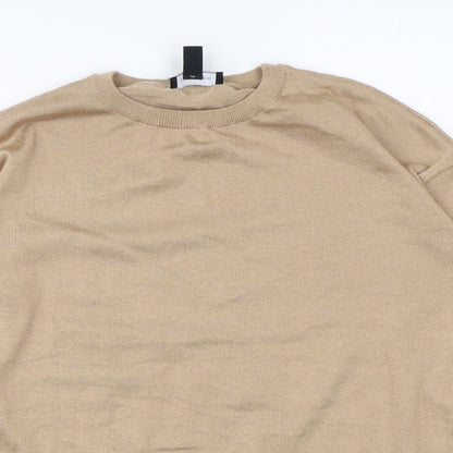 Womens UK Size S New Look Beige Pullover Jumper