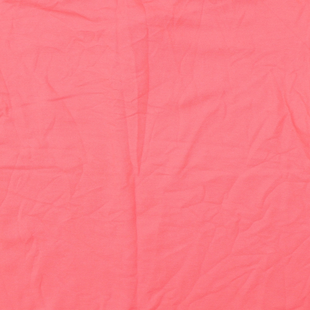 Womens UK Size L Jumper Pink Basic Polo