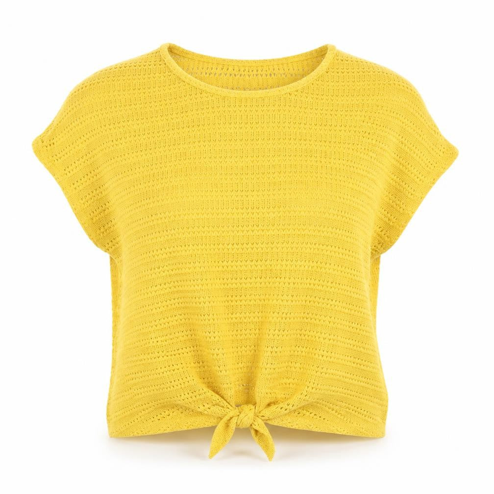 Womens UK Size L New Look Yellow Pullover Jumper