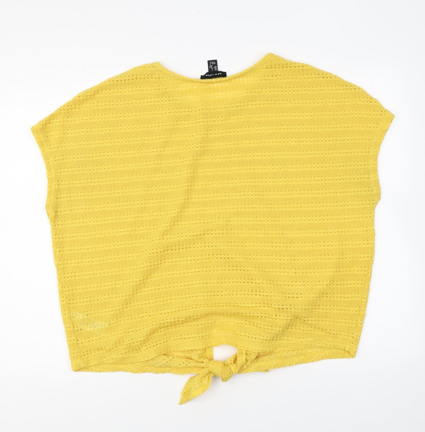 Womens UK Size L New Look Yellow Pullover Jumper