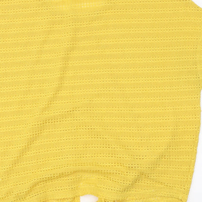 Womens UK Size L New Look Yellow Pullover Jumper