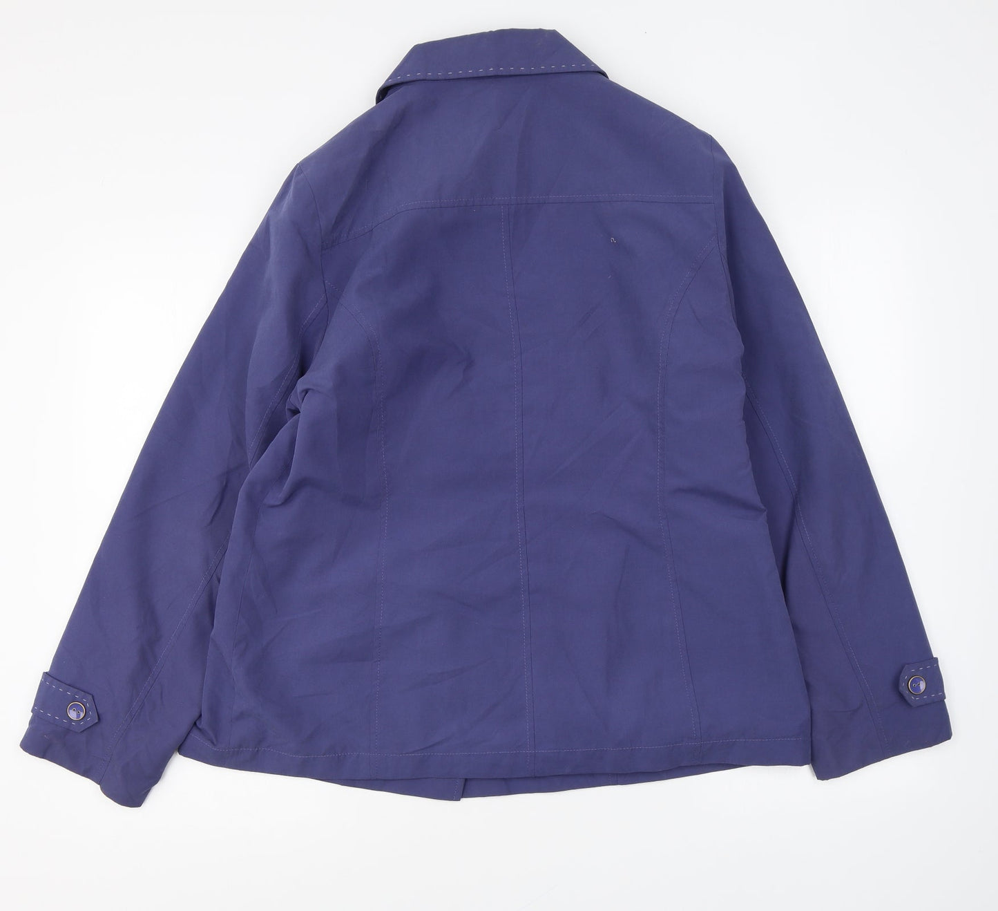 Classic Womens Purple Jacket Blazer Size 14 Button