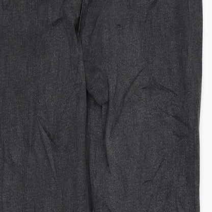 Marks and Spencer Womens Black Cotton Skinny Jeans Size 12 L27 in Regular Zip