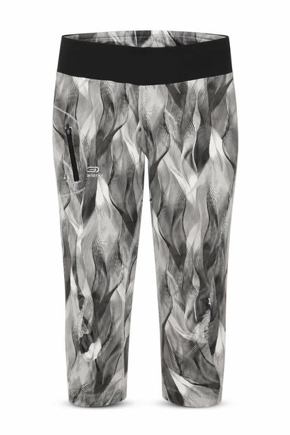 Kalenji Womens Brown Geometric Polyester Athletic Shorts Size 28 in L20 in Regular Drawstring