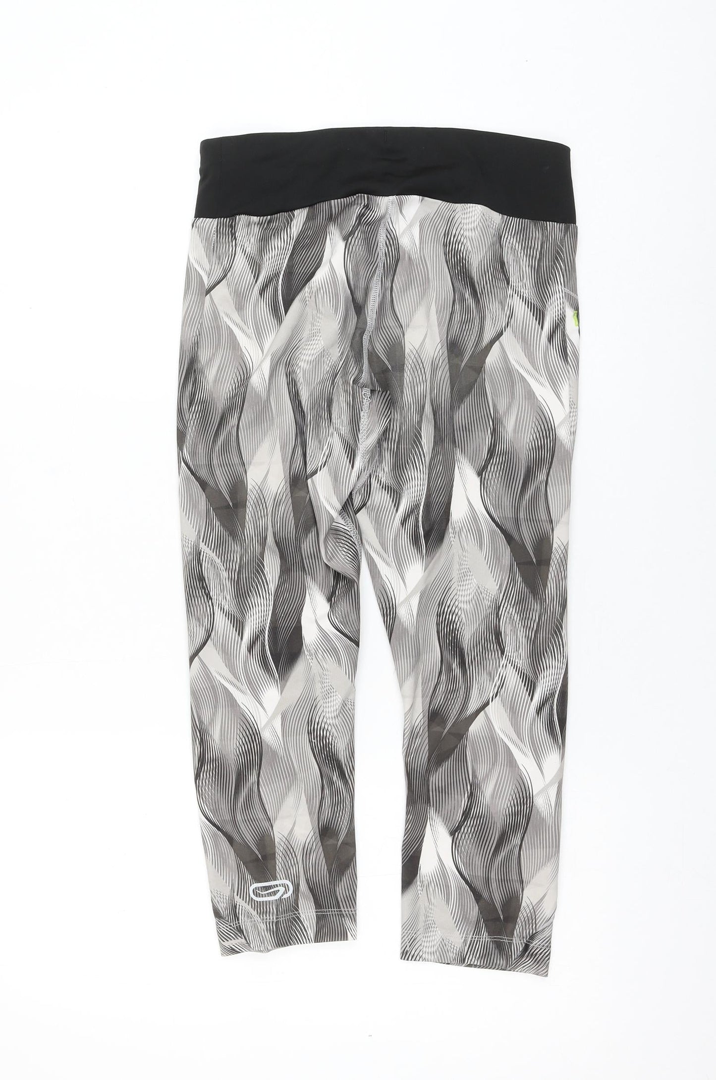 Kalenji Womens Brown Geometric Polyester Athletic Shorts Size 28 in L20 in Regular Drawstring