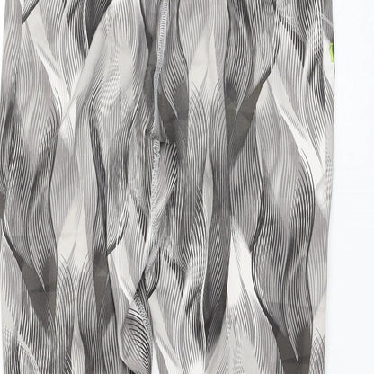Kalenji Womens Brown Geometric Polyester Athletic Shorts Size 28 in L20 in Regular Drawstring