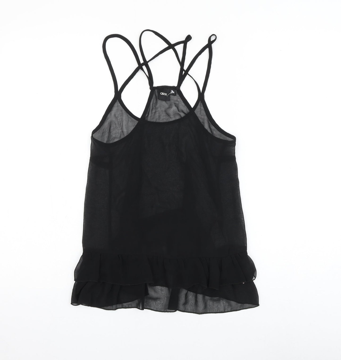 Womens UK Size 6 ASOS Black Camisole Tank