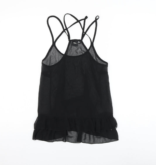 Womens UK Size 6 ASOS Black Camisole Tank