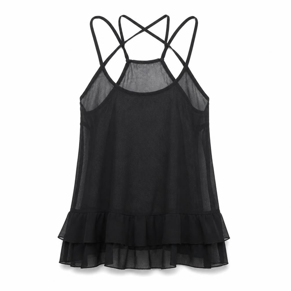 Womens UK Size 6 ASOS Black Camisole Tank