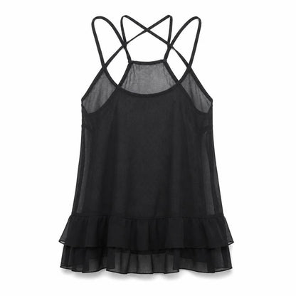 Womens UK Size 6 ASOS Black Camisole Tank
