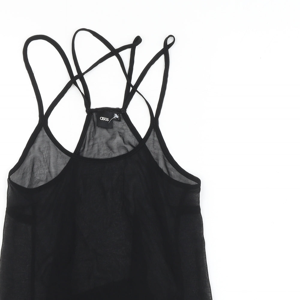 Womens UK Size 6 ASOS Black Camisole Tank