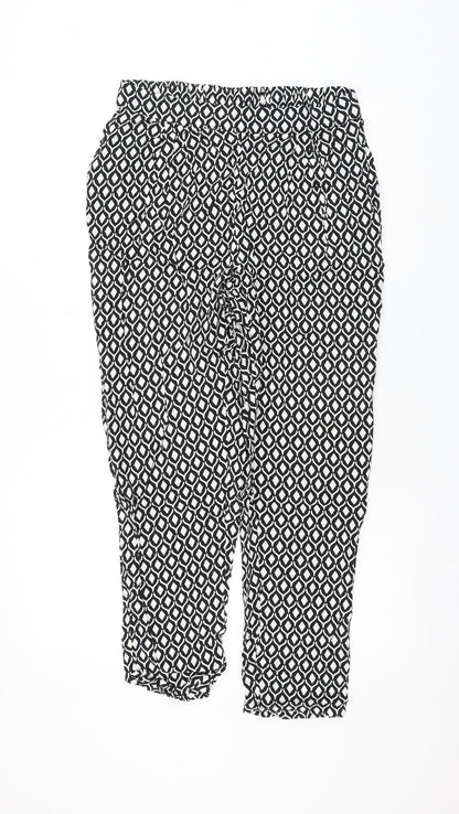 Womens UK Size 12 H&M Regular Fit  Black Trousers