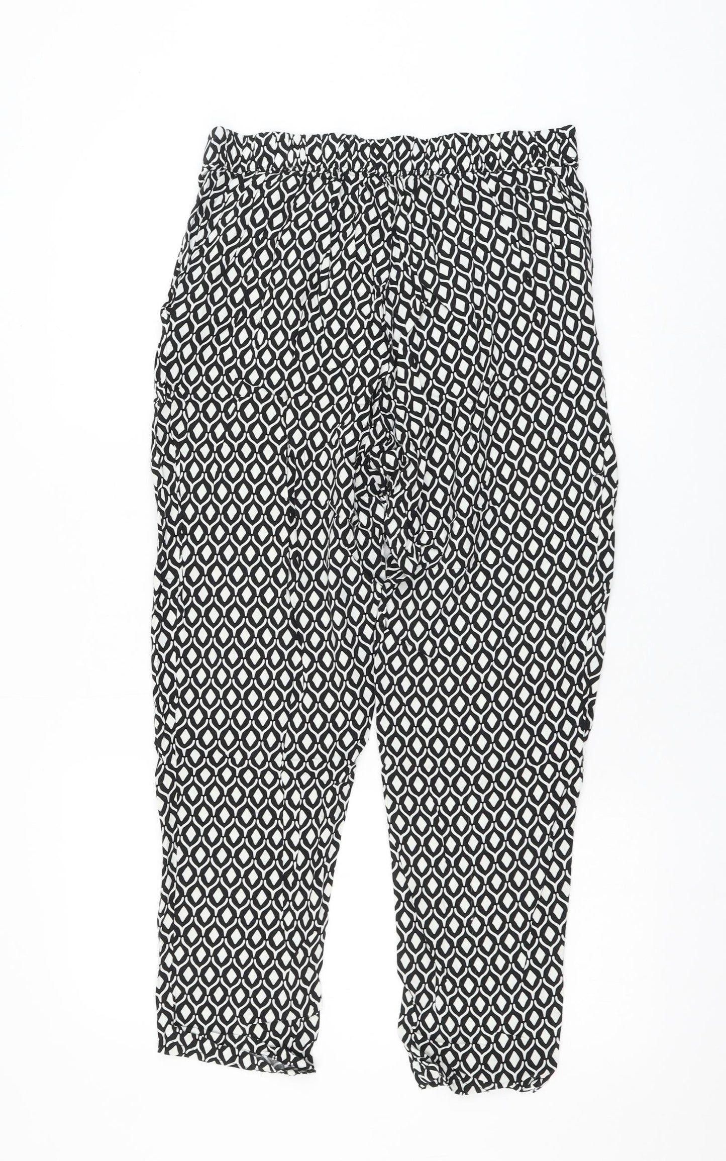 Womens UK Size 12 H&M Regular Fit  Black Trousers