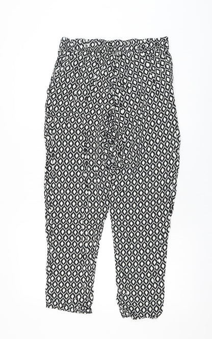 Womens UK Size 12 H&M Regular Fit  Black Trousers
