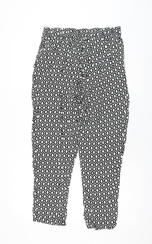 Womens UK Size 12 H&M Regular Fit  Black Trousers