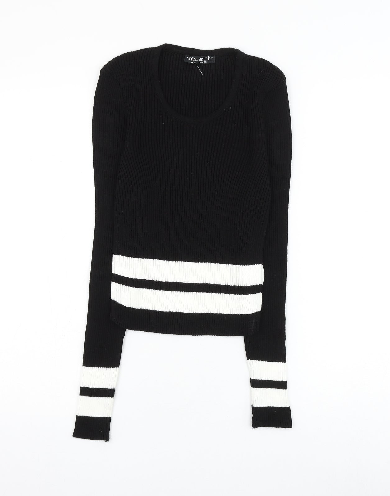 Womens UK Size 8 Select Black Pullover Jumper