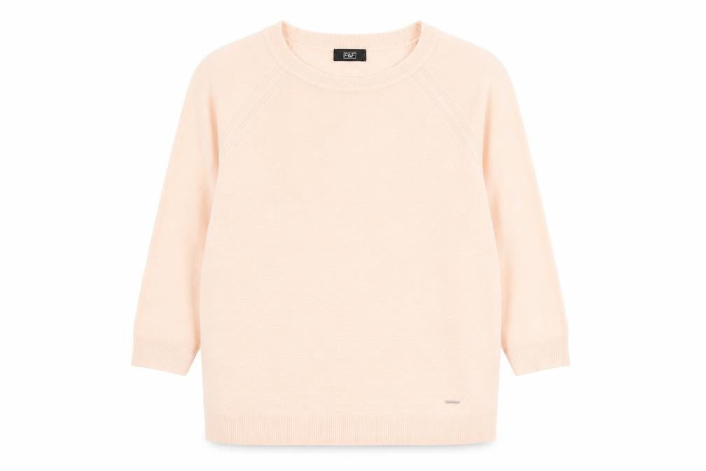 Womens UK Size 10 F&F Pink Pullover Jumper