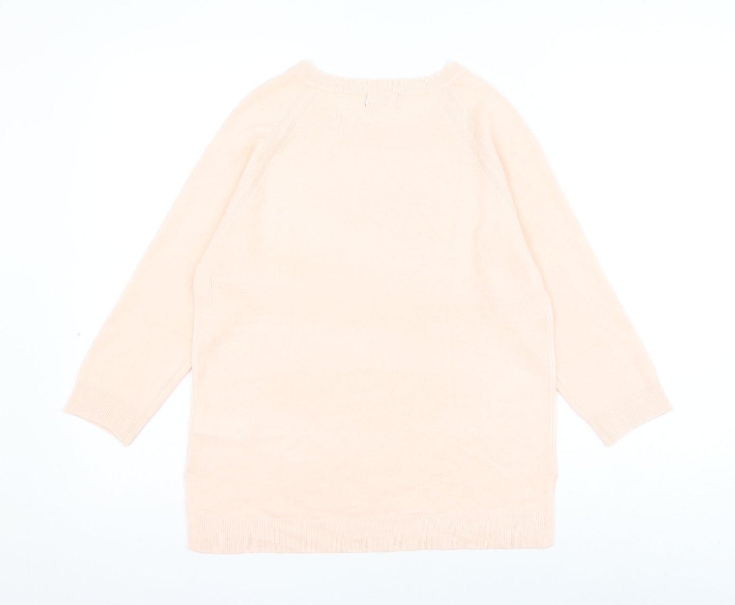 F&F Womens Pink Round Neck Acrylic Pullover Jumper Size 10