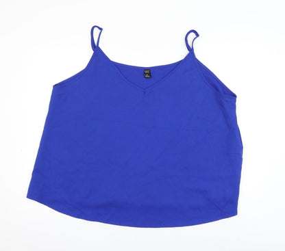 Womens UK Size 4XL Emery Rose Blue Camisole Tank