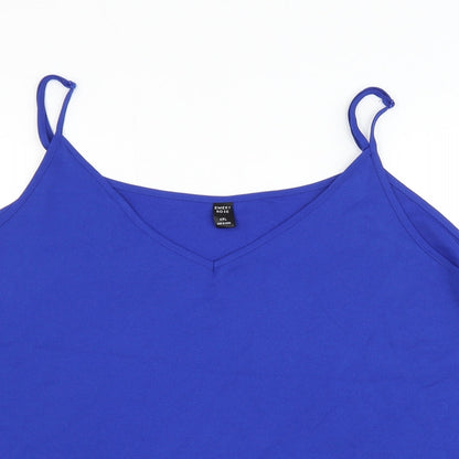 Womens UK Size 4XL Emery Rose Blue Camisole Tank