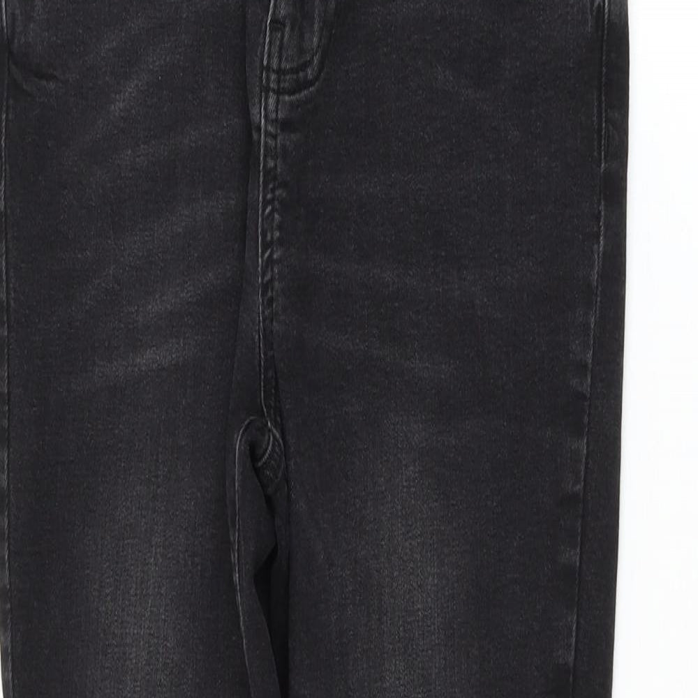 Primark Womens Black Cotton Skinny Jeans Size 10 L25 in Regular Zip