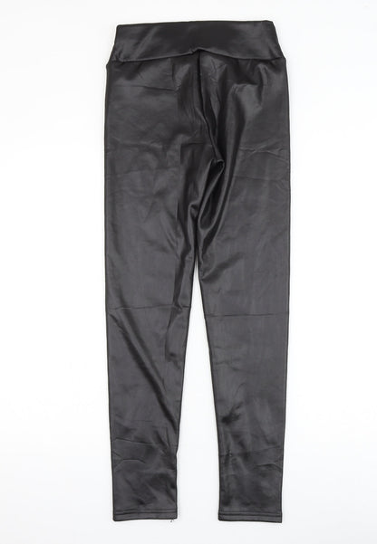 Womens UK Size S Preworn  Capri Black Leggings