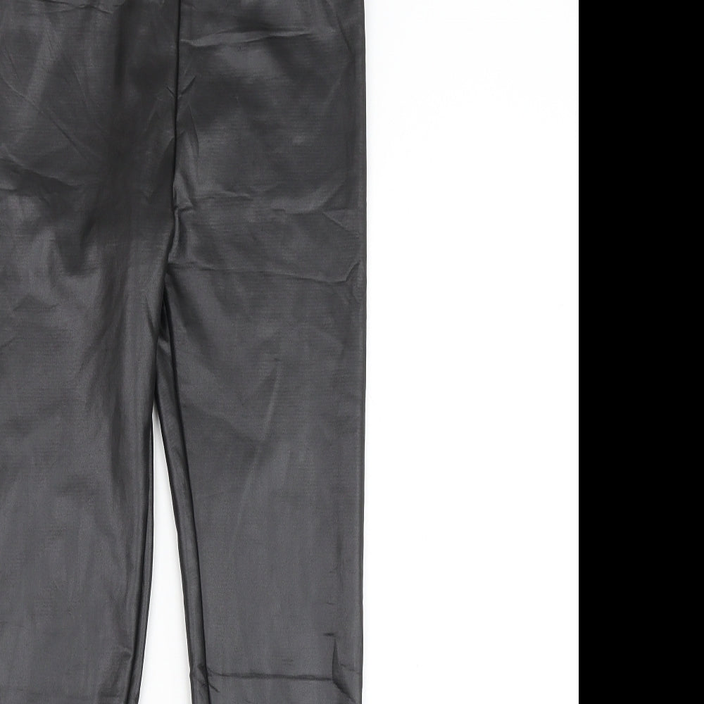 Womens UK Size S Preworn  Capri Black Leggings