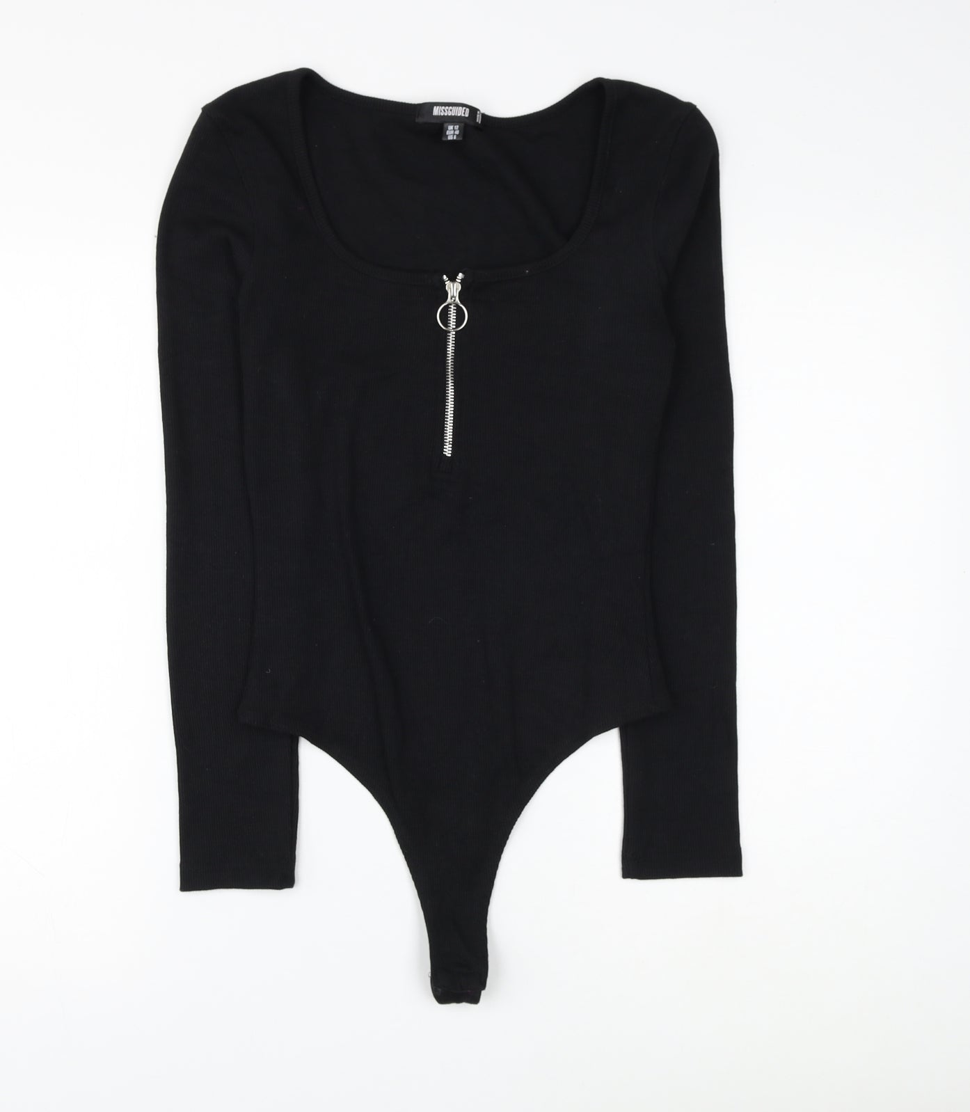 Missguided Womens Polyester Bodysuit One-Piece Size 12 Snap