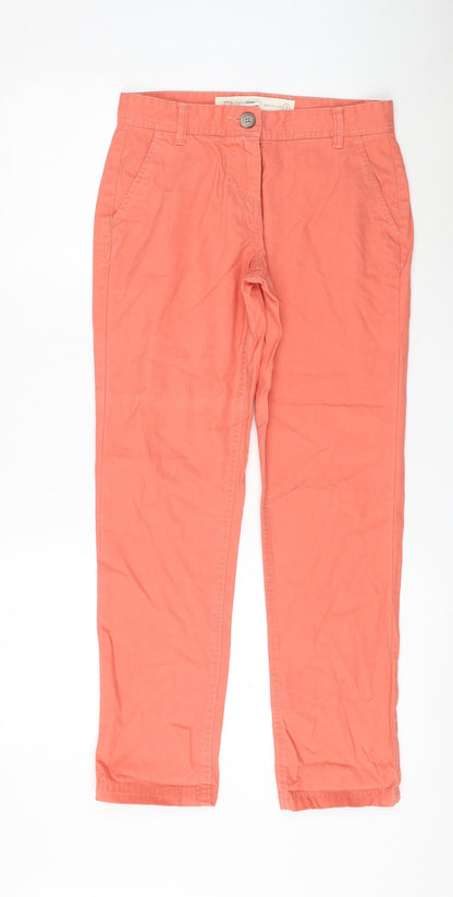 Womens UK Size 6 NEXT Regular Fit Chino Pink Trousers