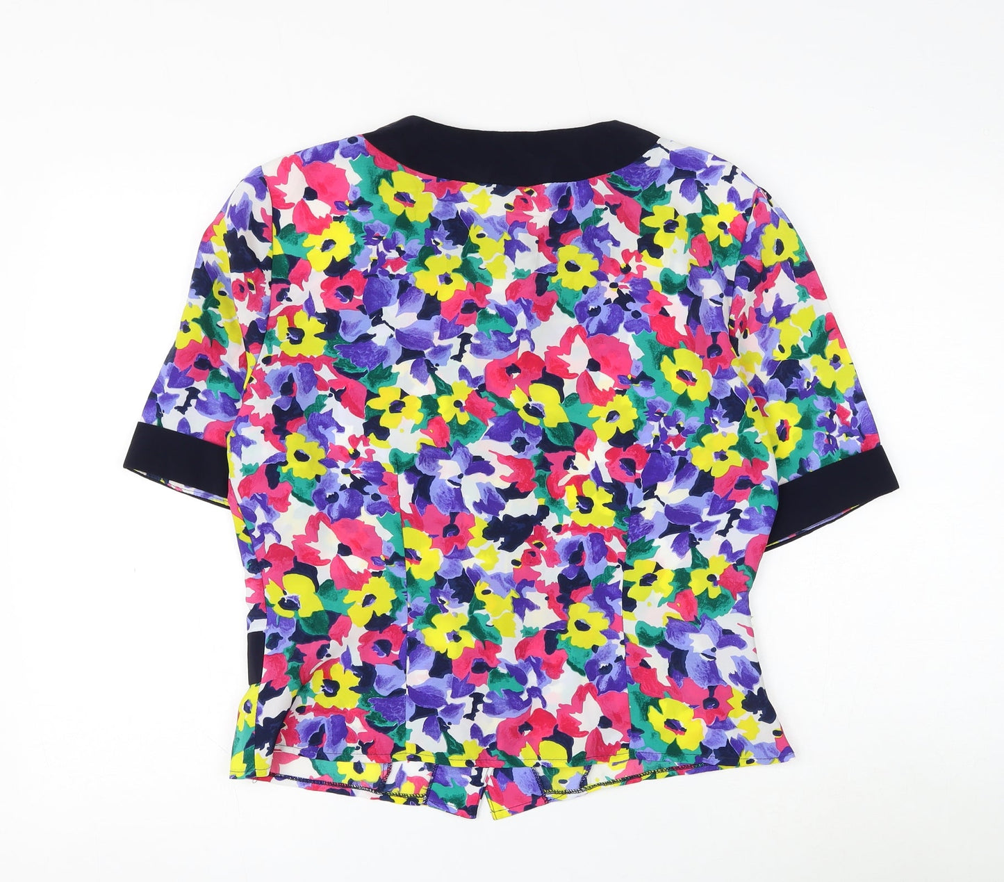 Womens UK Size 12 Yessica Multicoloured Basic Button-Up