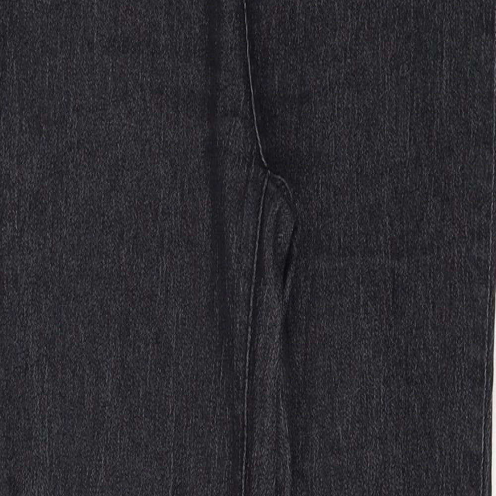 PRETTYLITTLETHING Womens Black Cotton Skinny Jeans Size 6 L27 in Regular Zip