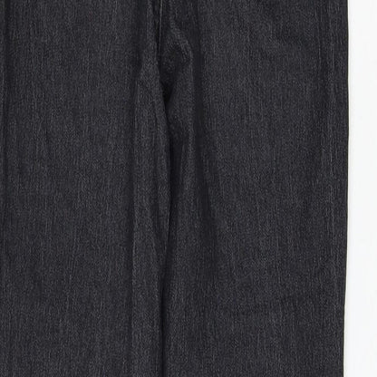 PRETTYLITTLETHING Womens Black Cotton Skinny Jeans Size 6 L27 in Regular Zip