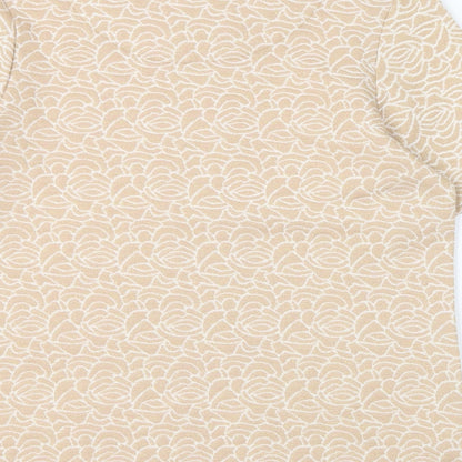 Womens UK Size 14 River Island Gold Basic Blouse