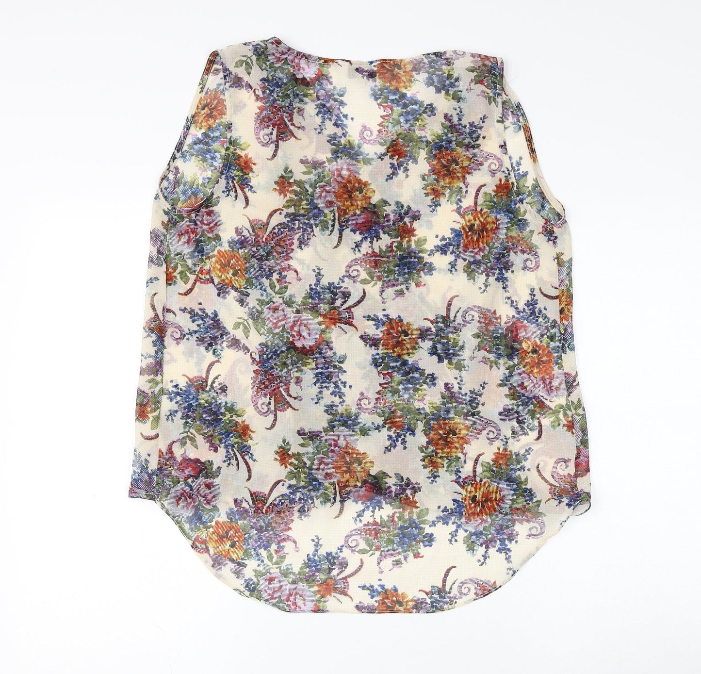 Womens UK Size 12 New Look Multicoloured Camisole Blouse