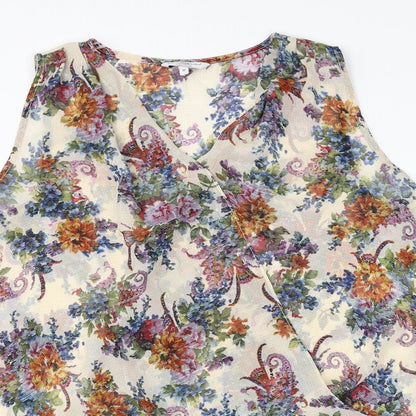 Womens UK Size 12 New Look Multicoloured Camisole Blouse