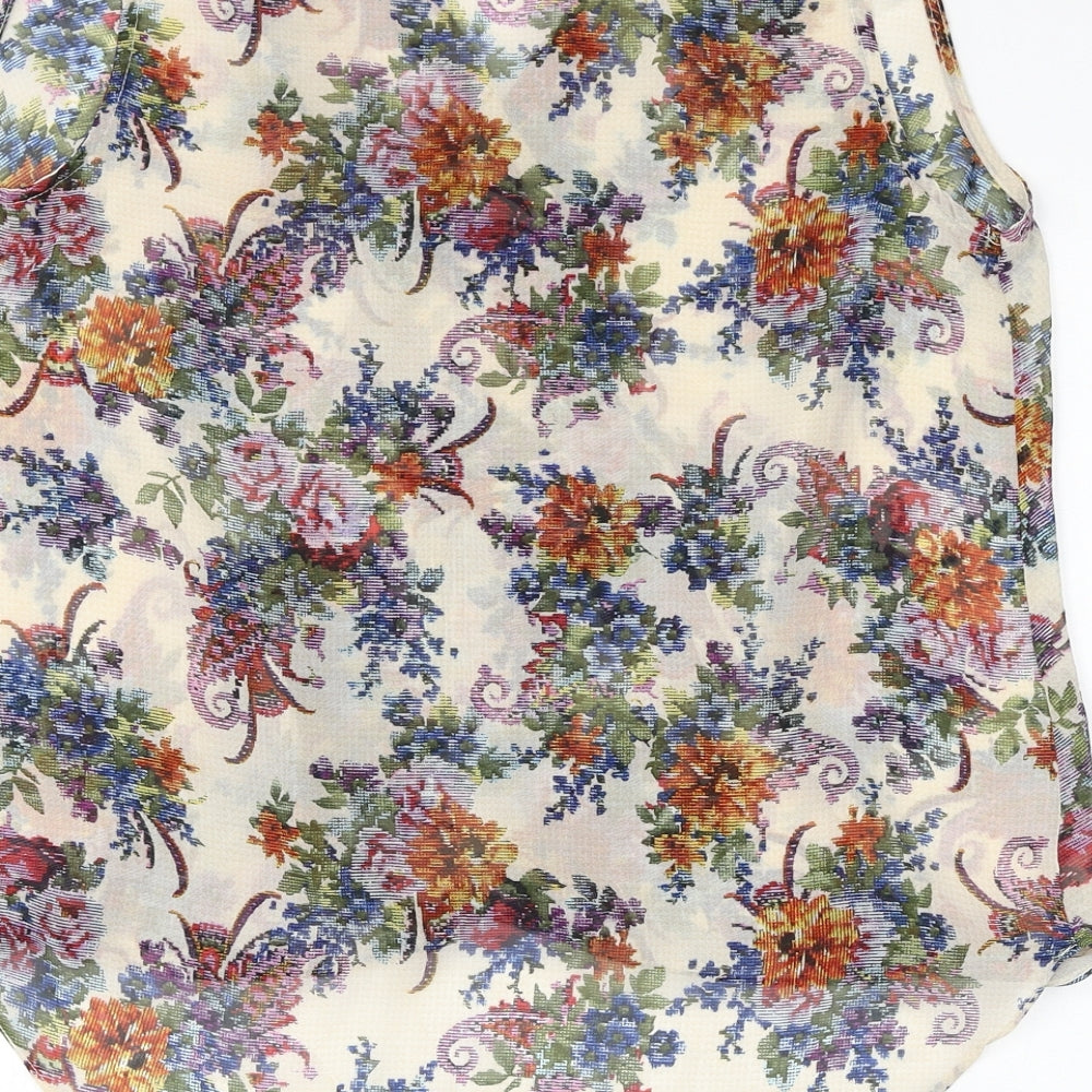Womens UK Size 12 New Look Multicoloured Camisole Blouse