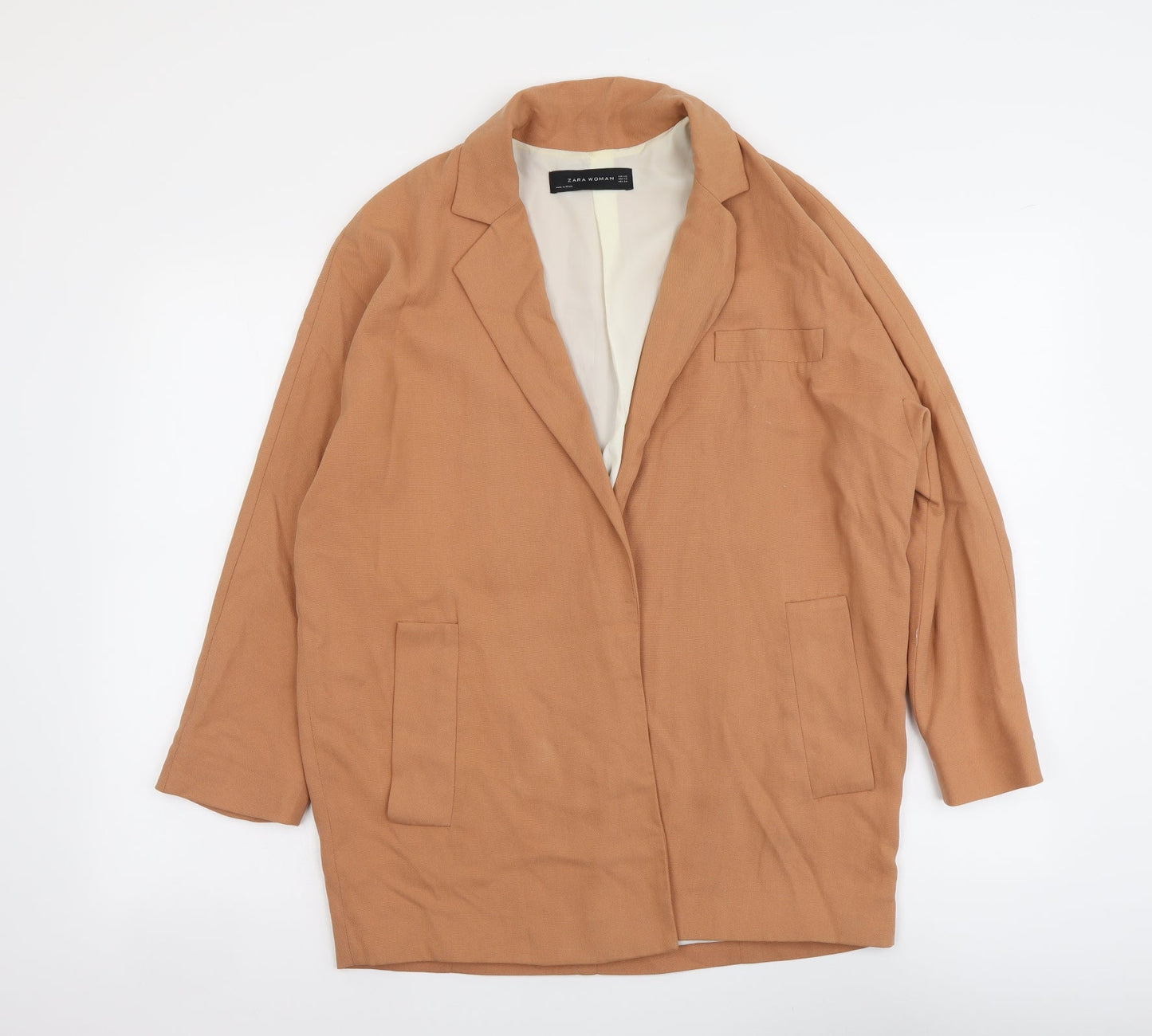 Womens UK Size XS Zara Beige Jacket