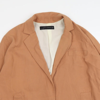 Womens UK Size XS Zara Beige Jacket