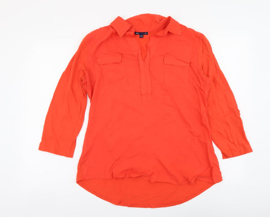 Womens UK Size L Gap Red Basic Blouse