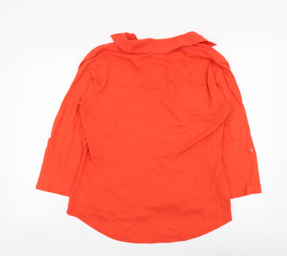 Womens UK Size L Gap Red Basic Blouse