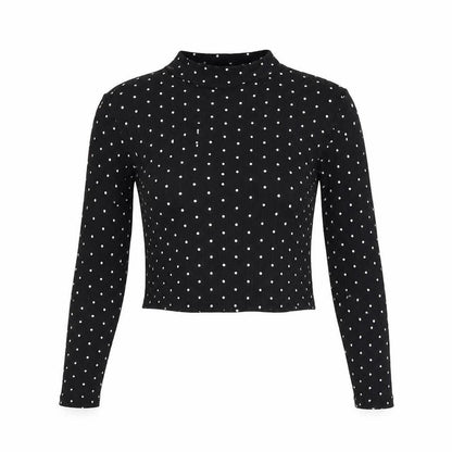 Womens UK Size S H&M Black Basic Blouse