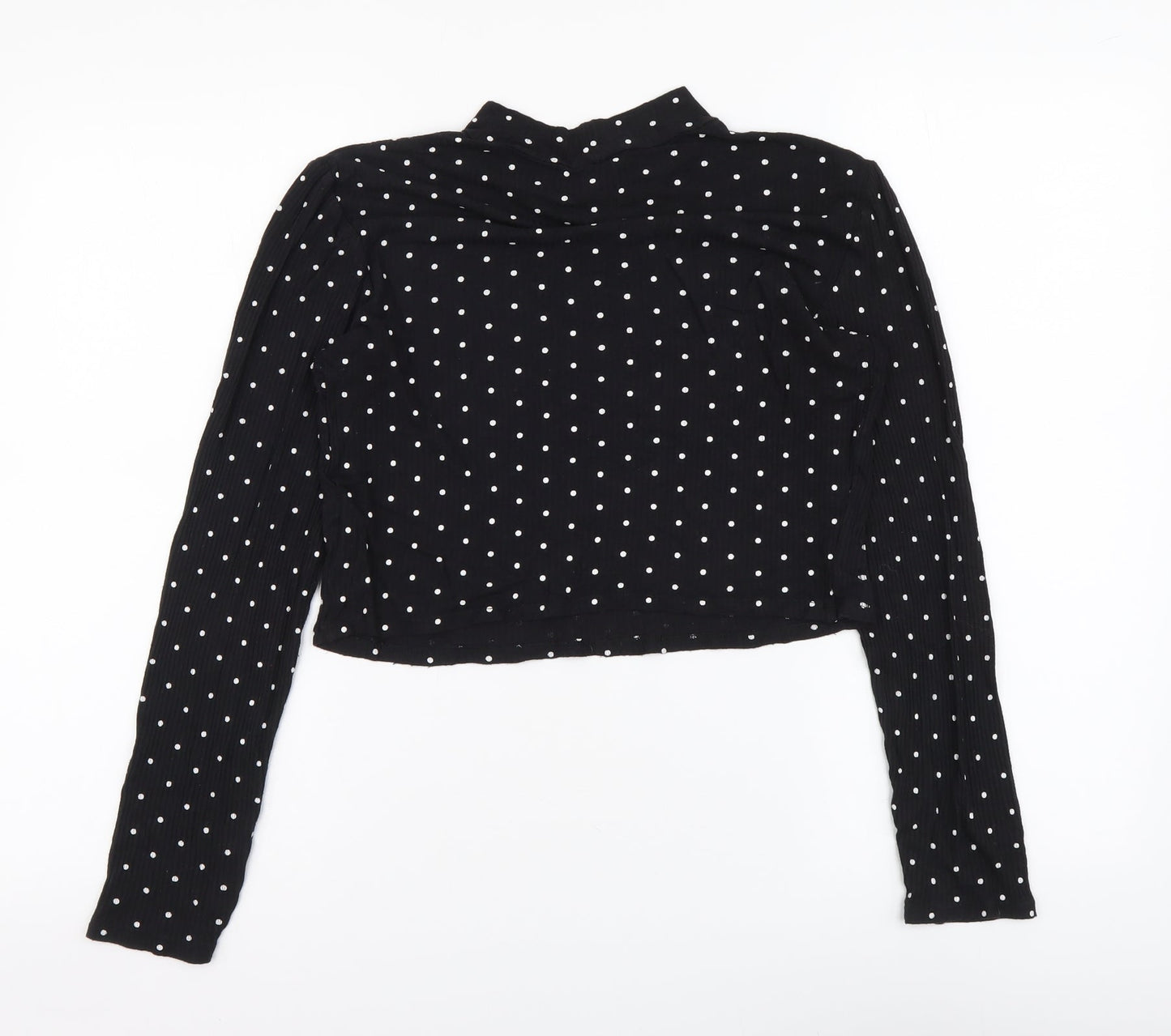 Womens UK Size S H&M Black Basic Blouse