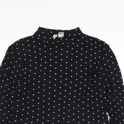 Womens UK Size S H&M Black Basic Blouse
