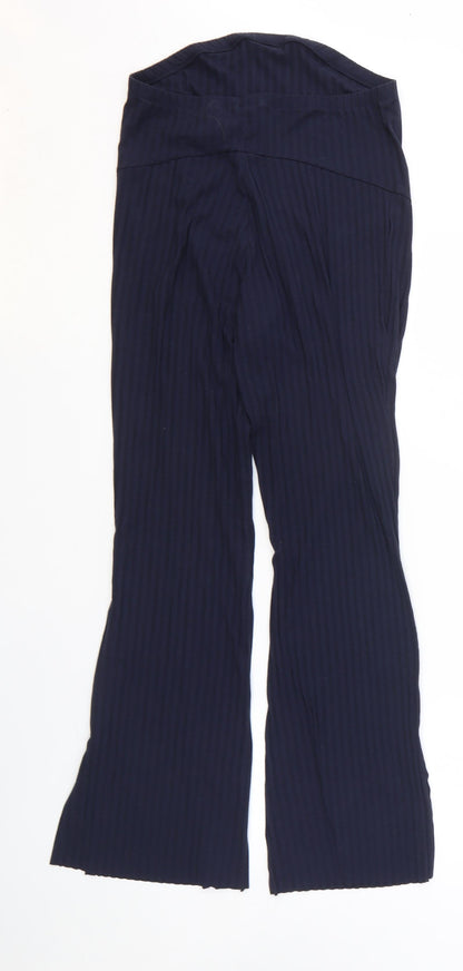Womens UK Size M H&M Regular Fit  Blue Trousers
