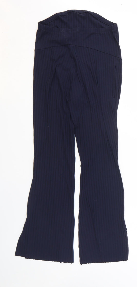 Womens UK Size M H&M Regular Fit  Blue Trousers