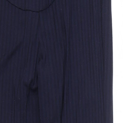 Womens UK Size M H&M Regular Fit  Blue Trousers